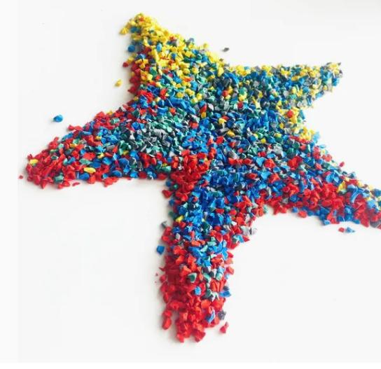 Customized EPDM Rubber Pellets Green / Blue / Yellow Rubber Pellets For Playground