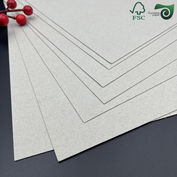 FSC Certified Recycled Book Binding Board Gray Cardboard Sheets 1.0mm 70cm 100cm For Carton Dividers