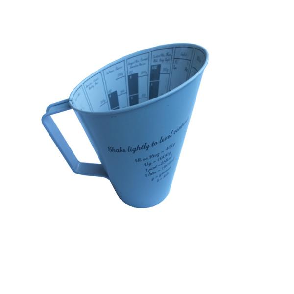 Blue Custom Tin Cans Thickness 0.25mm Oval Shape Two Sided Printed