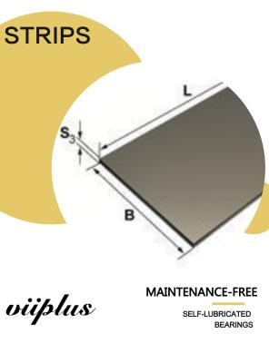 Composite Flat Strips Bushings, Carbon Steel Sintered Bronze Inch &  Metric Sizes