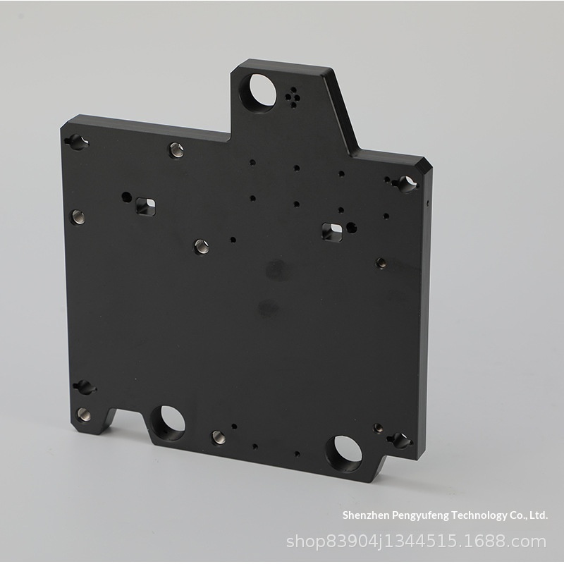Durable Black Metal Components Hard Anodized Finish Machined Non Standard Hardware