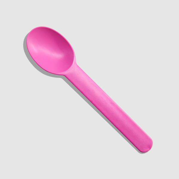 Small Dessert Spoons Made of Biodegradable Cornstarch with Customized Logo and Color