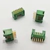 Jl24-12zjb 12-Pin Straight PCB Socket Rectangular Aviation Connector for Industrial Control Systems.