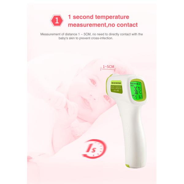 ROHS Medical Lcd Display 65g Non Contact Forehead Thermometer