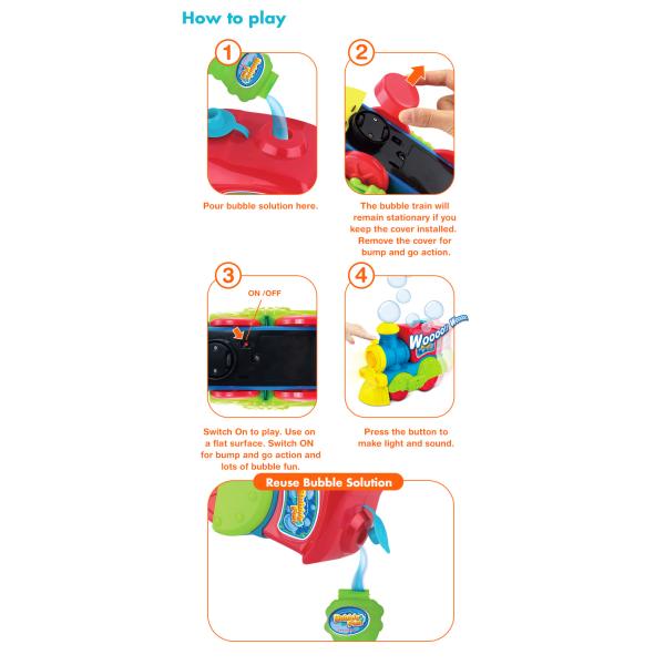 ABS EN71 клокочут дуя поезд игрушки со светами и звуками