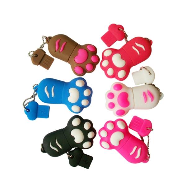 1GB~32GB the cat paw facade  USB Flash Drives supply OEM