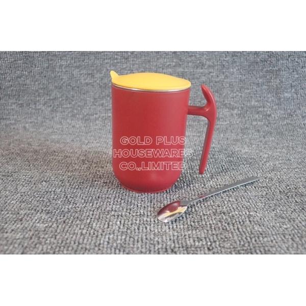 Full Logo D Shape Handle Stainless Steel Mug In Gift Box Packaging