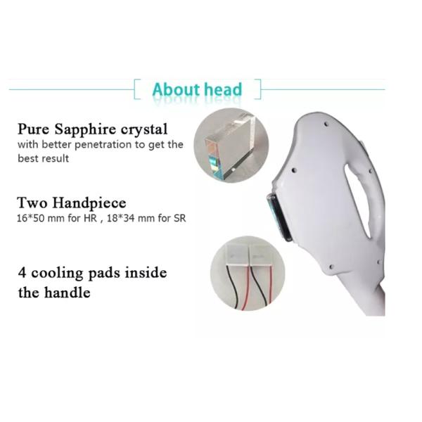 Strong Power Hair Removal Intense Pulse Light Dual Handpieces Laser Hair Removal Medical Equipment IPL Profesional