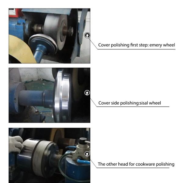 машина вка сотейника Посуда нержавеющей стали полируя
