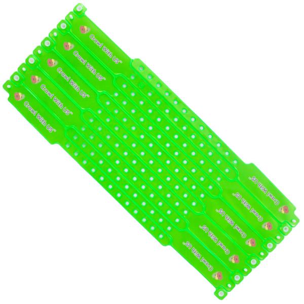 Synthetic Custom Printed Event Wristbands Adjustable Vinyl Bracelets