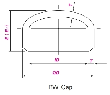ASME B16.9 UNS S32205 Duplex Stainless Steel Butt Weld Cap Alloy Steel Welded Pipe Fittings