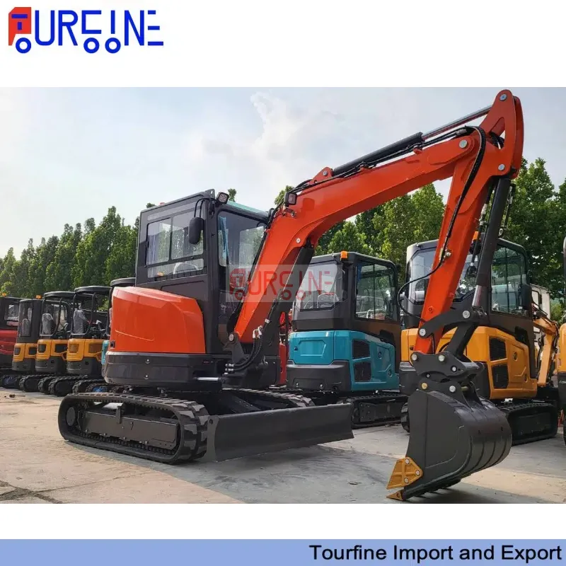 3.5 Ton Mini Crawler Excavator Machine With 0.11 CBM Bucket For Construction