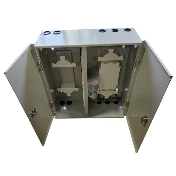 Easy Installation Dual Door 72 Port Wall Mount Metal Fiber Enclosure