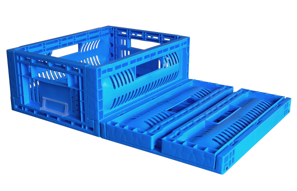 foldable plastic box crates for fruit Vegetable for sale