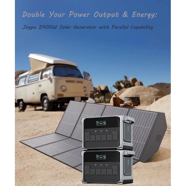 4.8kW 2.4kW Lifepo4 Portable Power Station Solar Generator For Camping House Apartment