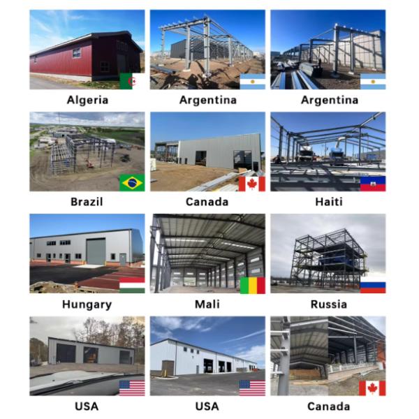 Light Weight Industrial Prefab Steel Structure Warehouses Modern Light Workshop