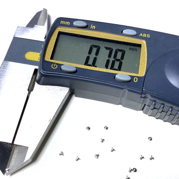 Stainless Steel Ultra Low Profile Watch Screw M0.8x1mm DIN Standard