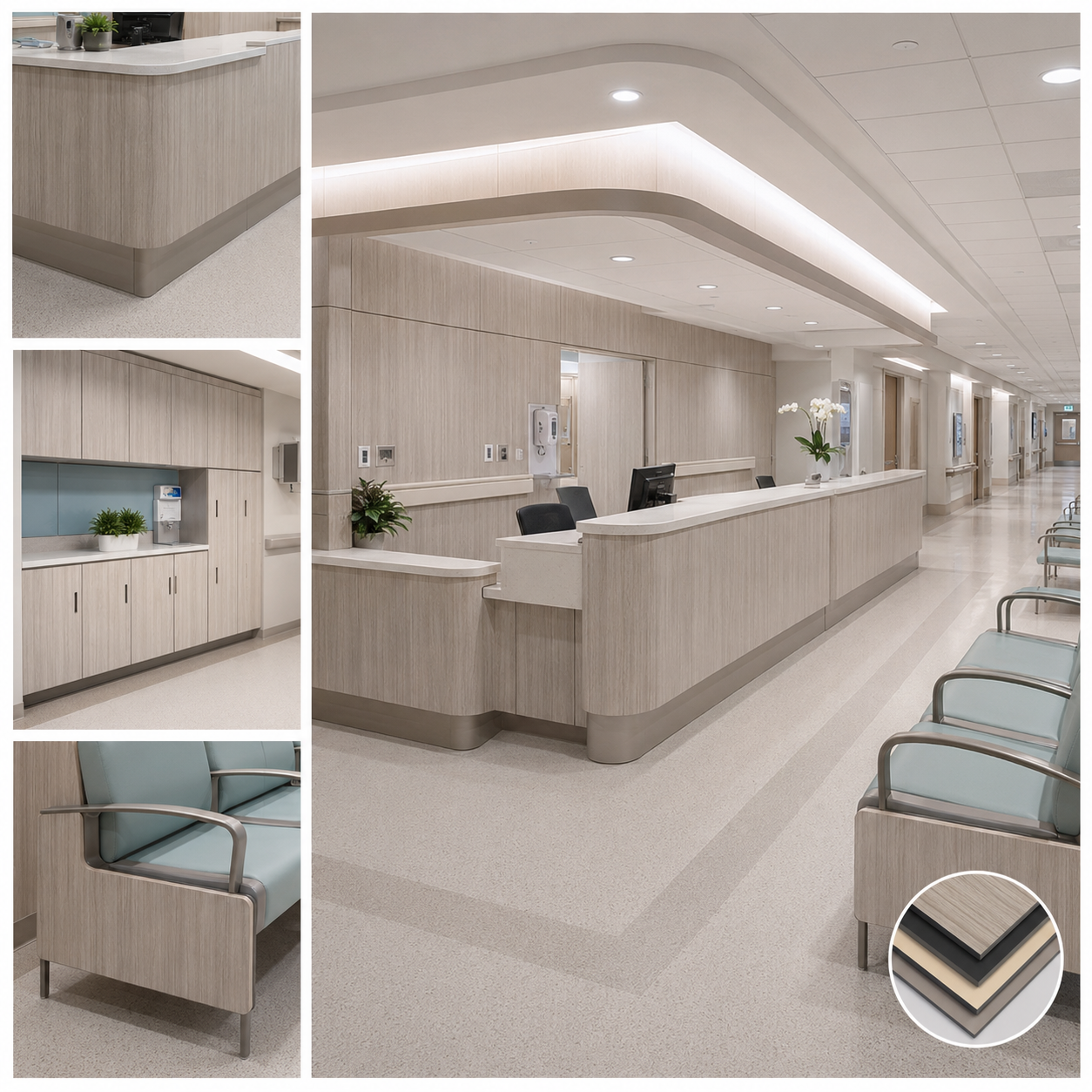 Compact HPL Interior Wall Panel / Phenolic Resin Wall Cladding