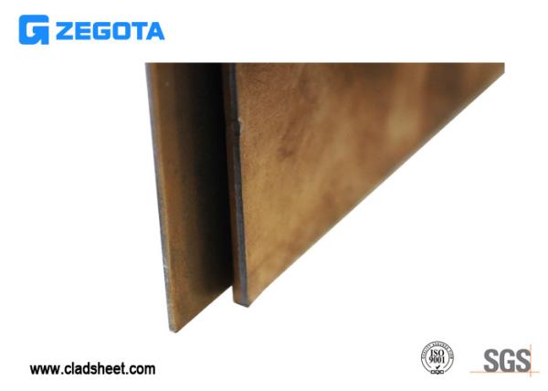 High Ductility 12m 0.02mm Copper Clad Stainless Steel Sheets