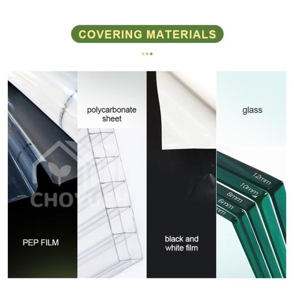 Multi Span Film Hydroponic Garden Greenhouse 10X30m Customizable