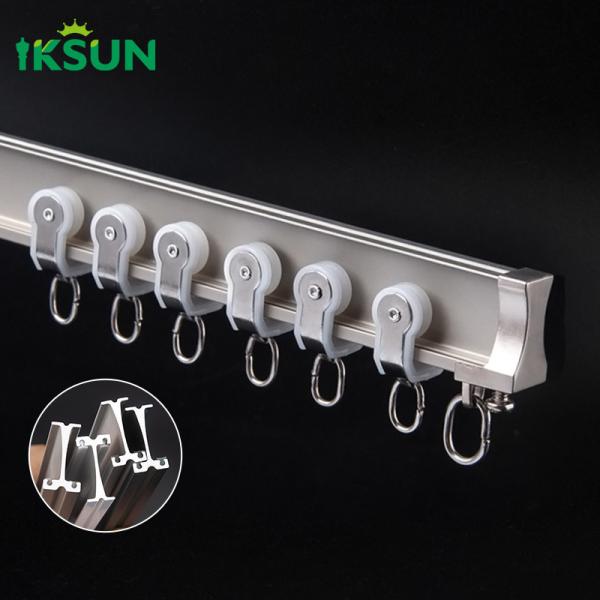 Home Curved Flexible Curtain Rail Corner Aluminium Curtain Poles Tracks Accessories