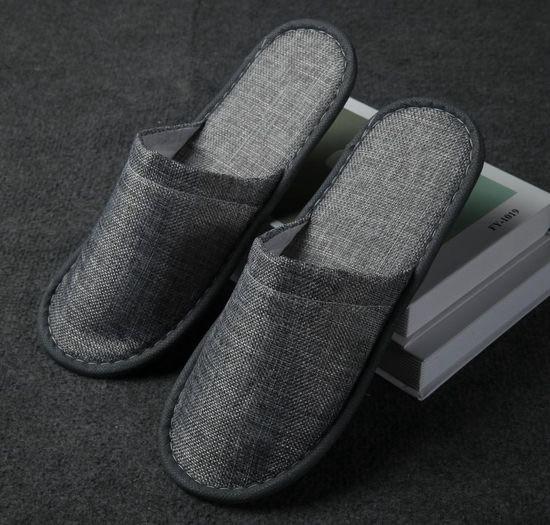 Waffle Disposable Hotel Slippers Customized Bathroom Amenities