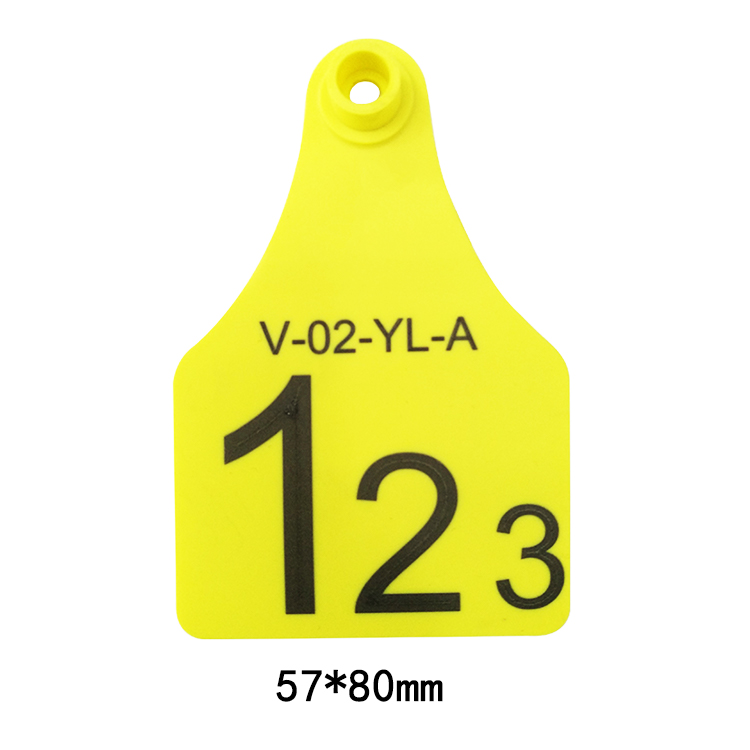 FOFIA ET921 Plastic Cow Ear Tags Animal Tracking Laser Coding Various Sizes Bovine Cattle Sheep Pig Farm Use with Number