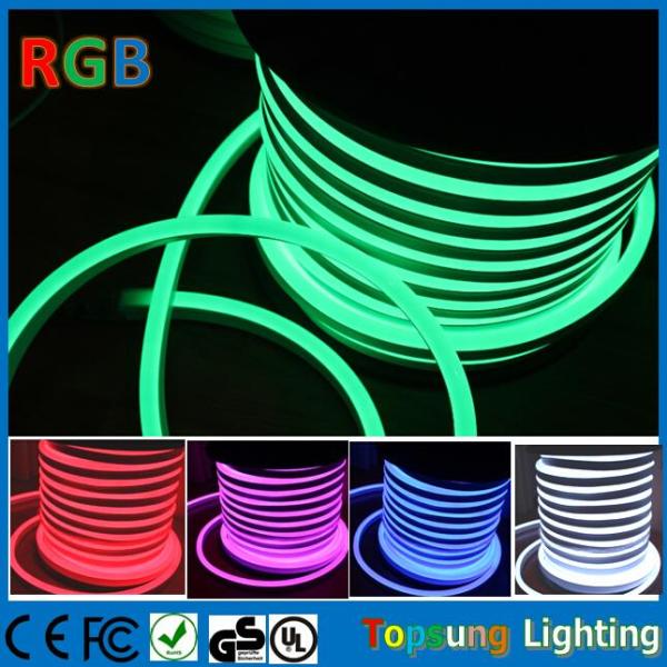 164' SMD5050 2 ans de garantie 11x18mm 220V pleine couleur RGB néon flex avec contrôleur DMX