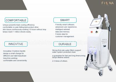 Fast Speed Treatments Ipl Hair Removal Equipment 2500W Power Supply 66 * 57 * 57cm