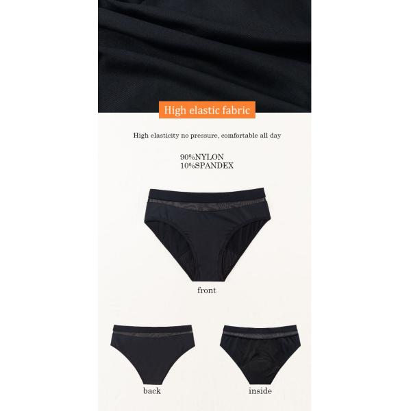 4xl 5xl Absorbent Period Panties Underwear Fabric Cotton Spandex Sexy Lace Mesh