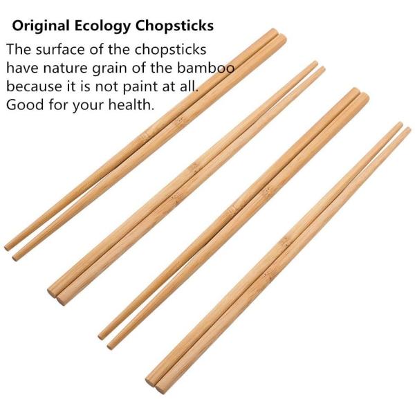 Carbonized 24cm Square Disposable Bamboo Chopsticks