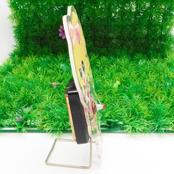 Battery Powered Household Anime Girl Alarm Clock Cartoon Time Clock Easy Maintenance