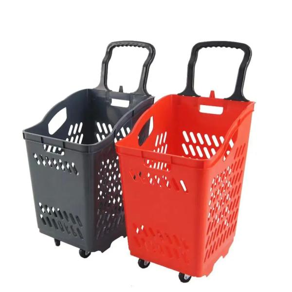 Fábrica Cesto de plástico personalizado para supermercado