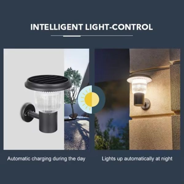 LED Solar Wall Light With Smart Light Control & Low Power Consumption for Villa Exterior Wall
