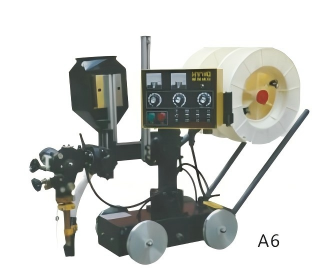 Automated Submerged Arc Welding (SAW) Tractor with Four-Wheel Drive Modular Construction and Tandem Welding Head