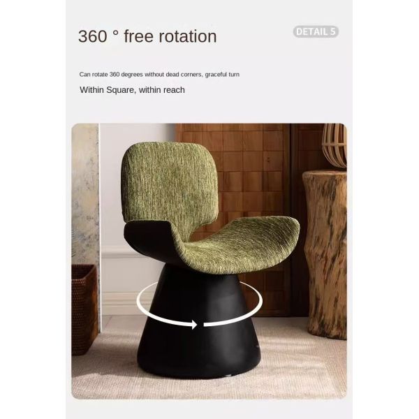 Minimalist Modern Dressing Table Makeup Vanity Chair Creative Backrest Swivel Chair Salon Accent Leisure Home Office Bedroom