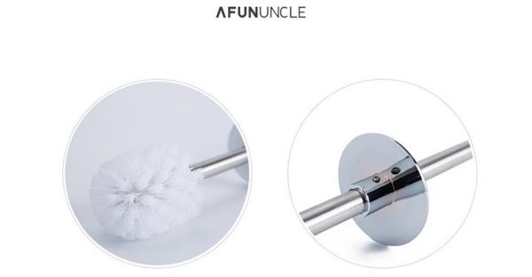 custom 304 stainless steel toilet brush clean tool toilet bathroom toilet brush cleaning silicone white set