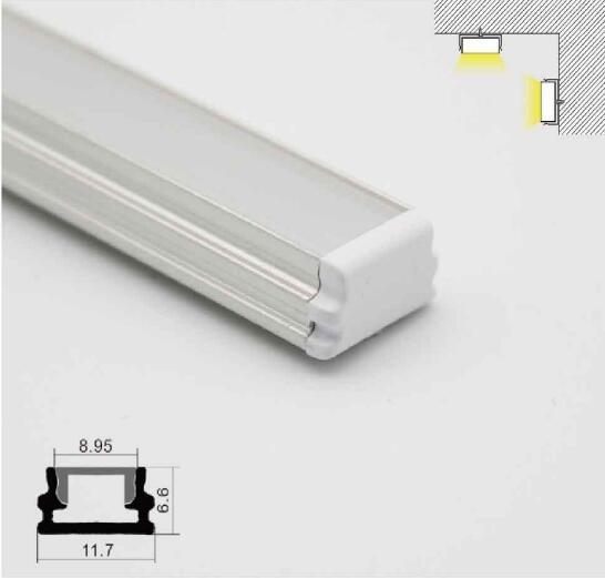 Floor Cabinet Led Aluminium Extrusion Profiles , 45 Degree Aluminum Channel