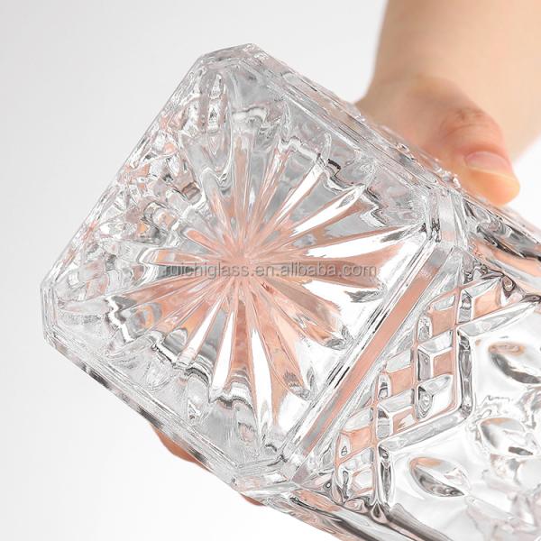 375 мл прозрачная стеклянная бутылка водки в форме шарика с пробкой и горячим штампованием