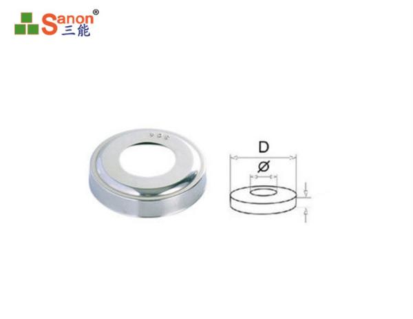 Flange de aço inoxidável das tampas da placa da decoração 304 apropriada para o tubo 12mm