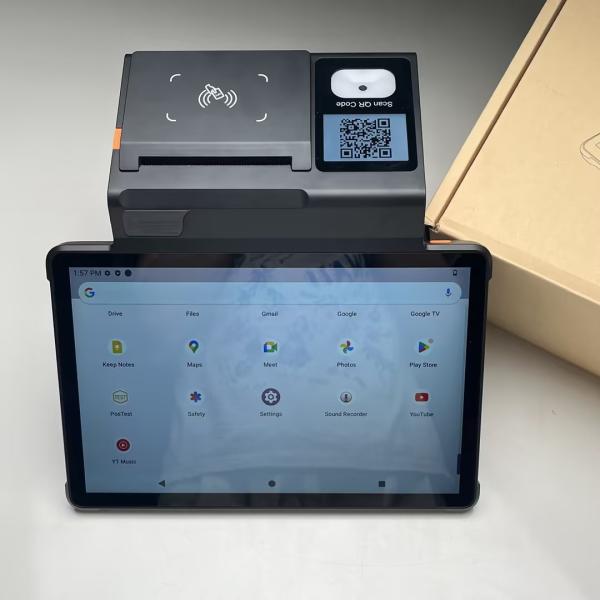 Android 13 Payment Terminal 4G Mobile POS Machine With 6400mAh Battery