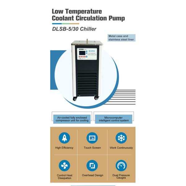 Máquina química de la bomba de circulación del refrigerador de laboratorio de un alcohol más desapasible del equipo 5L