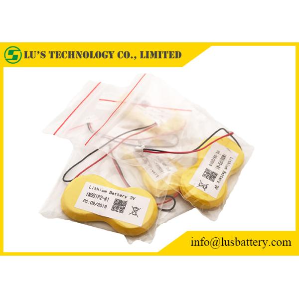 JST Terminals Lithium Button Cell 3V CR2450 65mm Wires For RFID Label