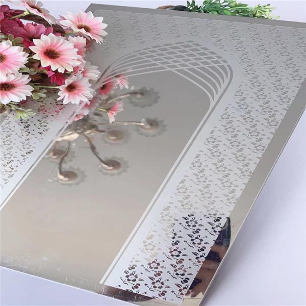 Mirror Etched 201 Grade Stainless Steel Etched Sheet 1219x3048mm for Modern Design Applications