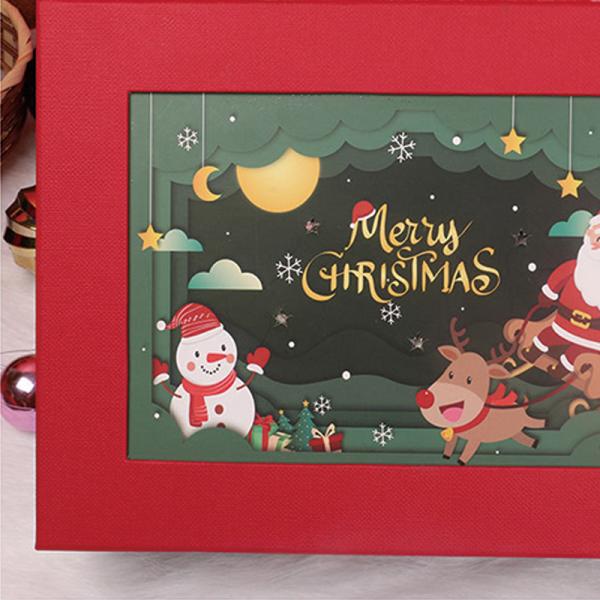 Produção de caixas de empacotamento de empacotamento dos sacos do presente do Natal e do presente do Natal