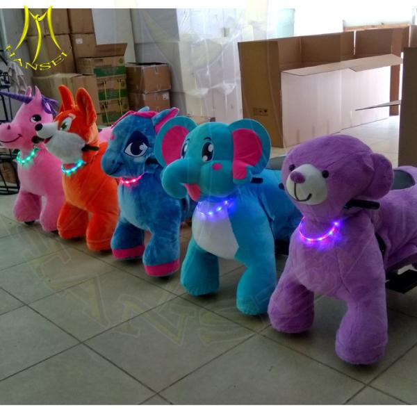 Hansel train rides for kids and plush ride on toy unicorn from china with amusement park animal ride for mall business