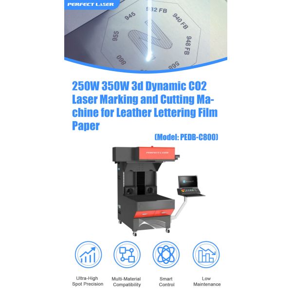 250W 350W Leather / Lettering Film / Paper Engraving 3d Dynamic Super CO2 Laser Marking Machine