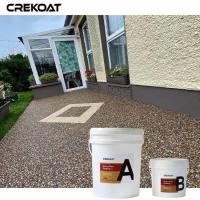 Pedra resistente aos raios UV Epoxi Driveway Pedras naturais brilhantes para durabilidade ao ar livre