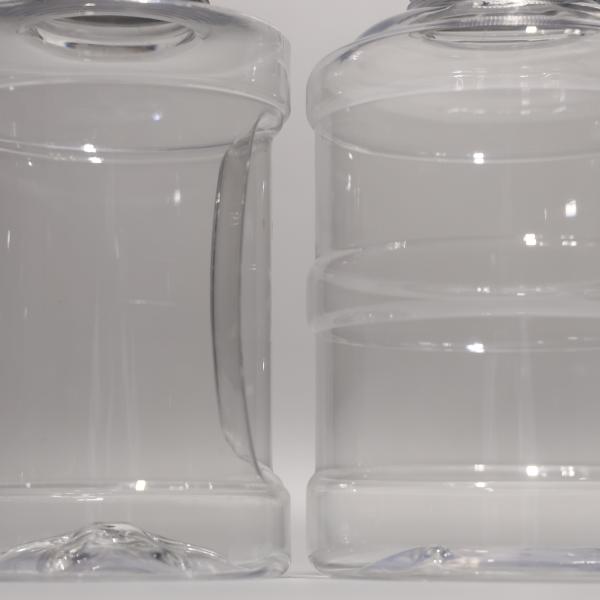 Garrafa de plástico de qualidade alimentar de 500 ml com selo transparente certificado SGS