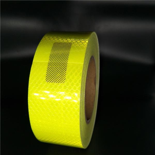 Fluorescent Yellow Green Reflective Tape Adhesive 3M for Truck Crystal Reflectors